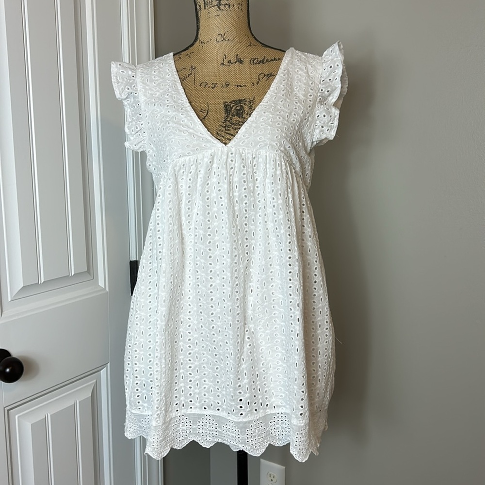 White Eyelet Dress